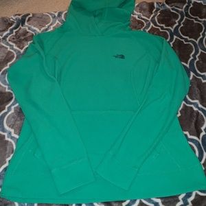 Northface fleece hoodie. L.
